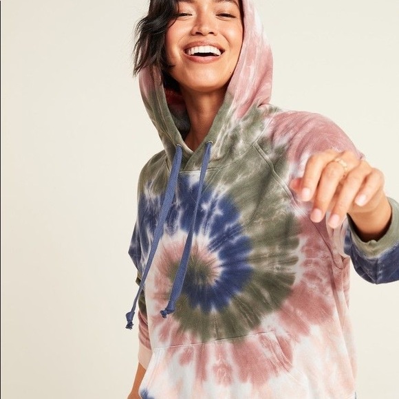 old navy womens tie dye sweatshirt
